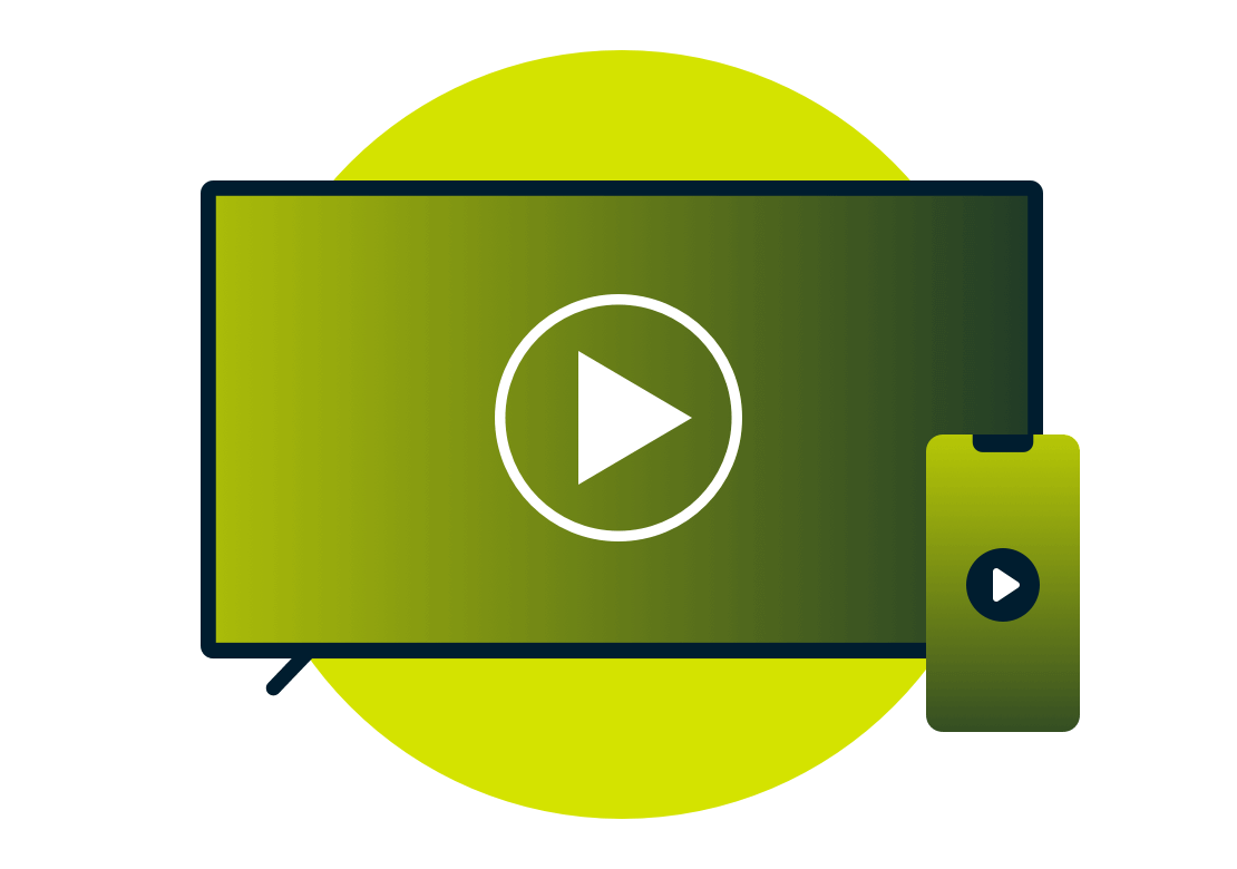 Logótipo Sky Go no ecrã do monitor de TV.